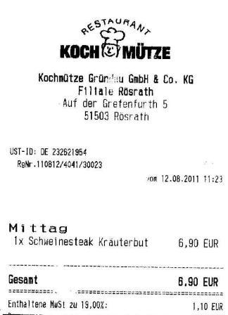 gksh Hffner Kochmtze Restaurant